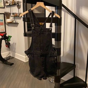 Madewell Overalls - Washed Out Black